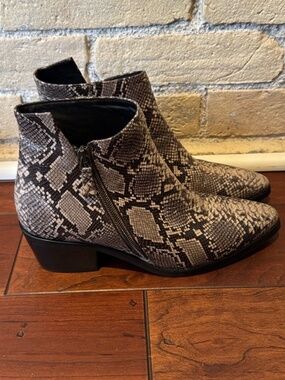 Atelier Snakeskin Ankle Boots